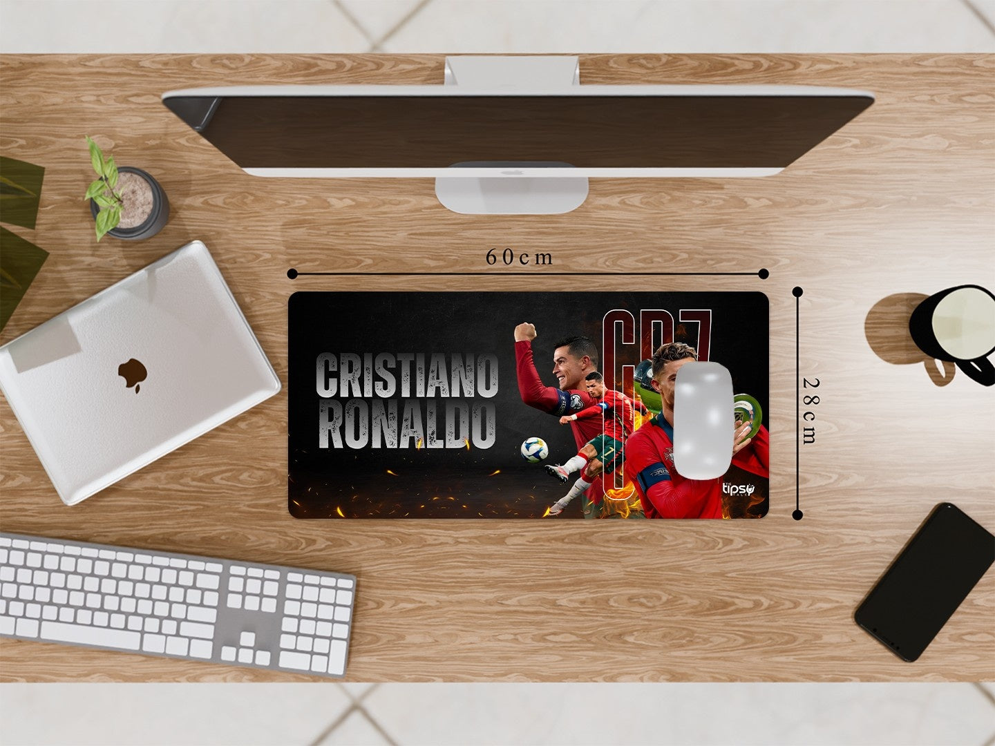 "CR7 - INFINITE AURA" Gaming Mousepad Elevate Your Gaming Experience