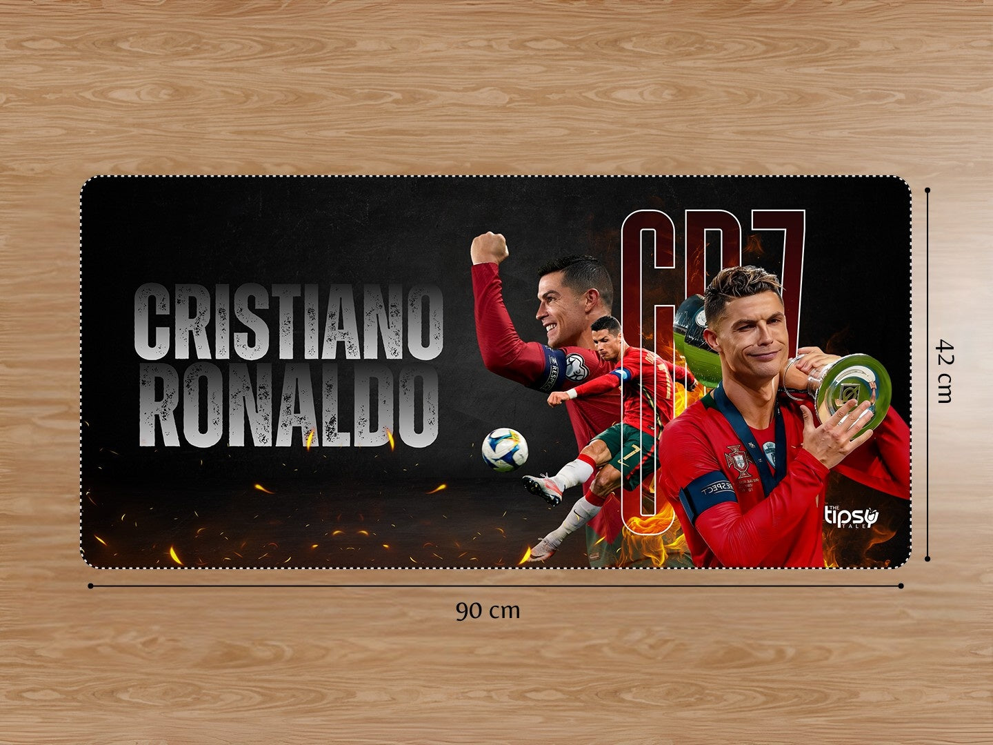 "CR7 - INFINITE AURA" Gaming Mousepad Elevate Your Gaming Experience