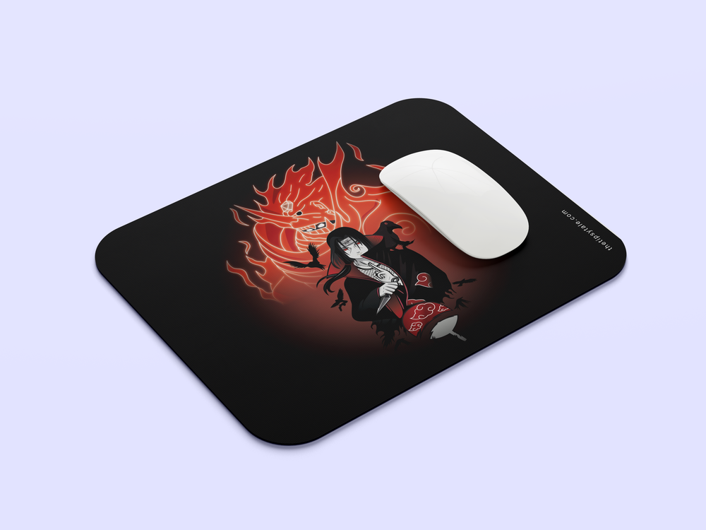 " ITACHI UCHIHA - THE OG POWER" Mousepad Enhance Your Workspace with Style