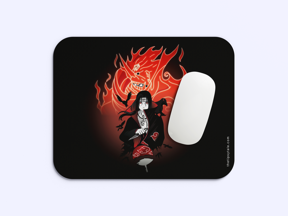 " ITACHI UCHIHA - THE OG POWER" Mousepad Enhance Your Workspace with Style