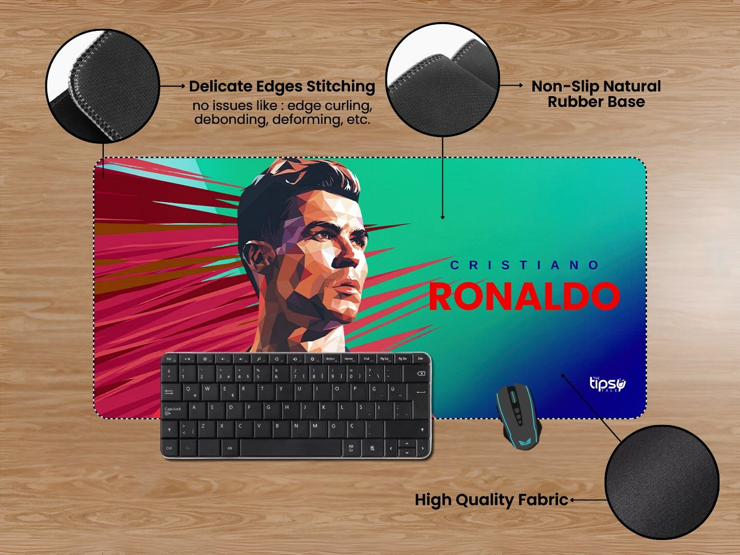 "RONALDO - PRIME MANCHESTER" Gaming Mousepad Elevate Your Gaming Experience