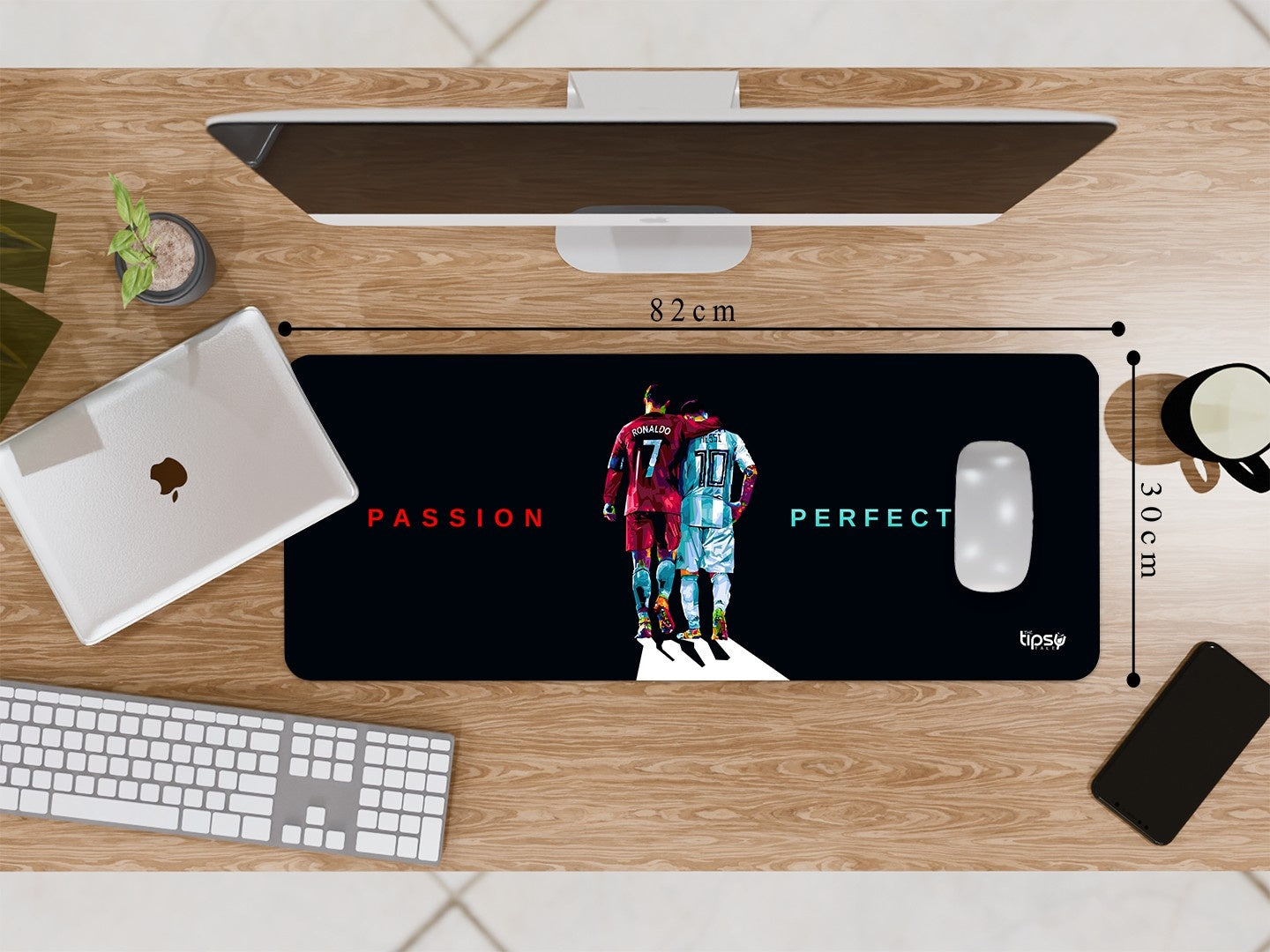 "CR7 X LM10 - DEADLY COMBO" Gaming Mousepad Elevate Your Gaming Experience