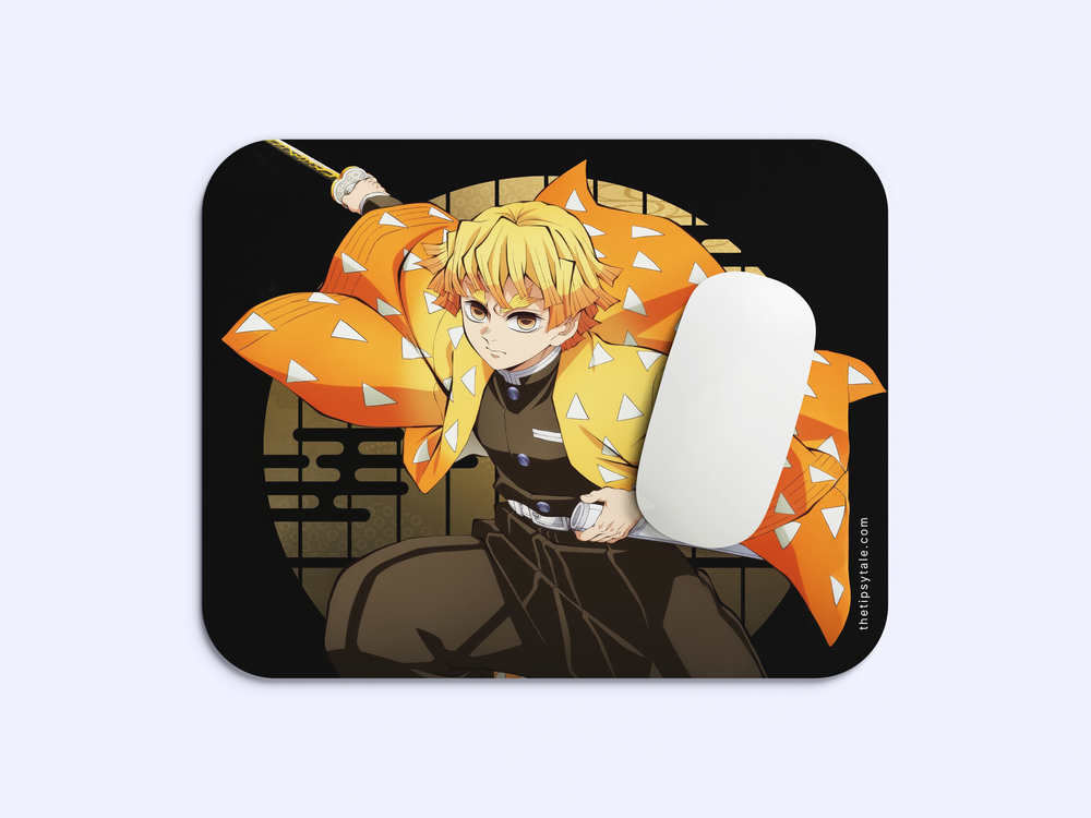 "ZENITSU - THE OG DEMON SLAYER" Mousepad Enhance Your Workspace with Style