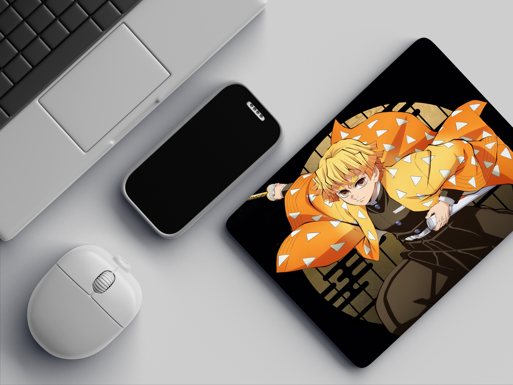 "ZENITSU - THE OG DEMON SLAYER" Mousepad Enhance Your Workspace with Style