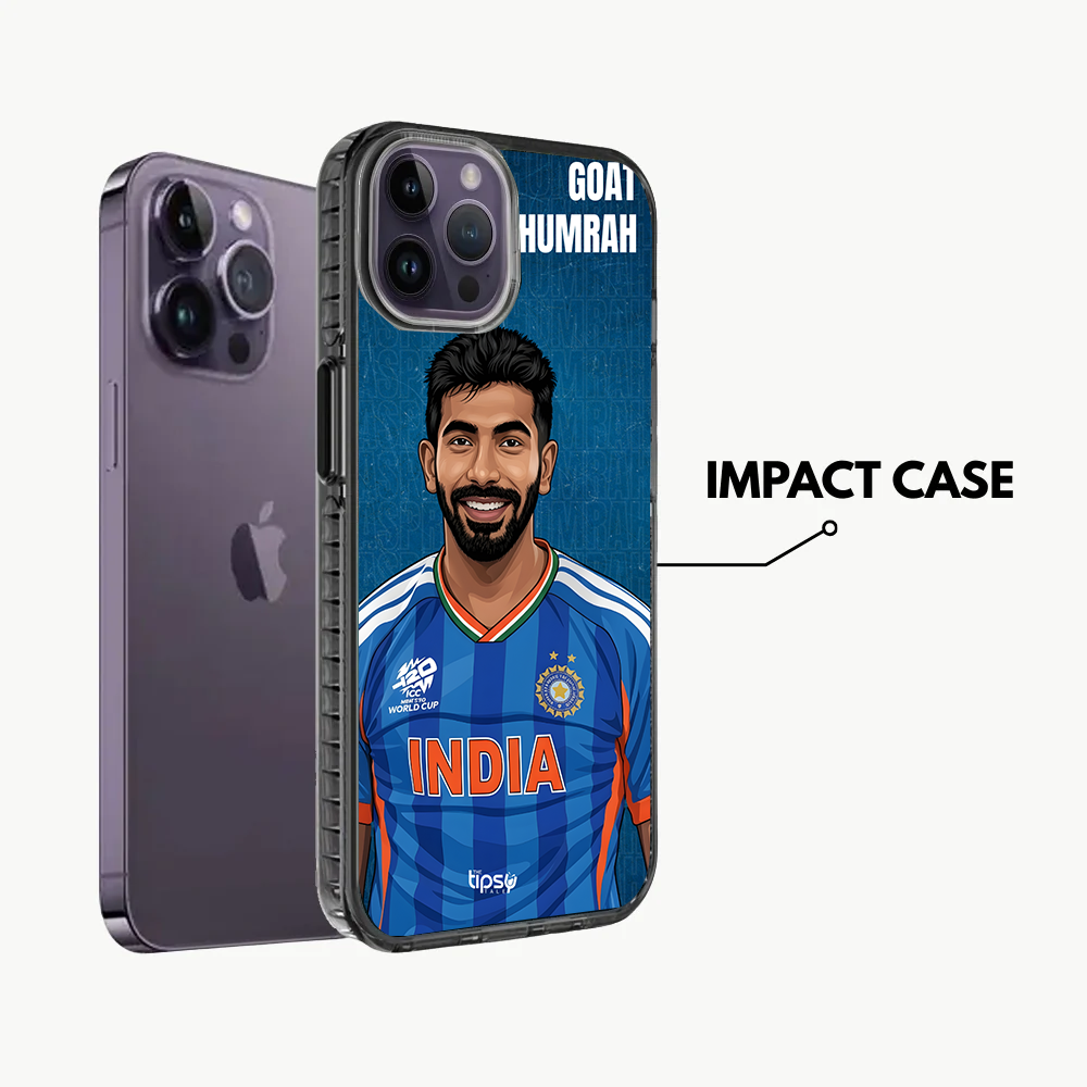 "GOAT 93 JASPRIT BHUMRAH " -Mobile Covers Shock Resistant, Slim & Stylish Cases