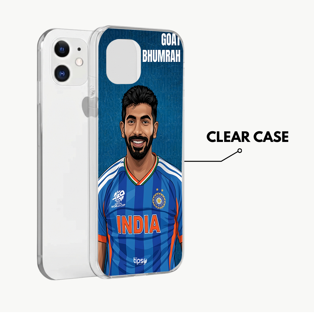 "GOAT 93 JASPRIT BHUMRAH " -Mobile Covers Shock Resistant, Slim & Stylish Cases