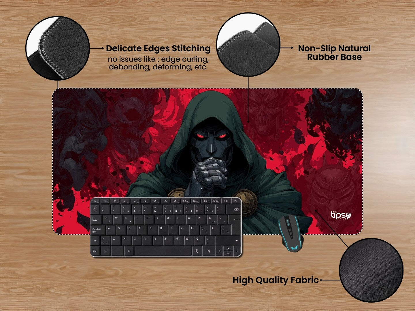 "DR DOOM ON HIS WAY " Gaming Mousepad Elevate Your Gaming Experience