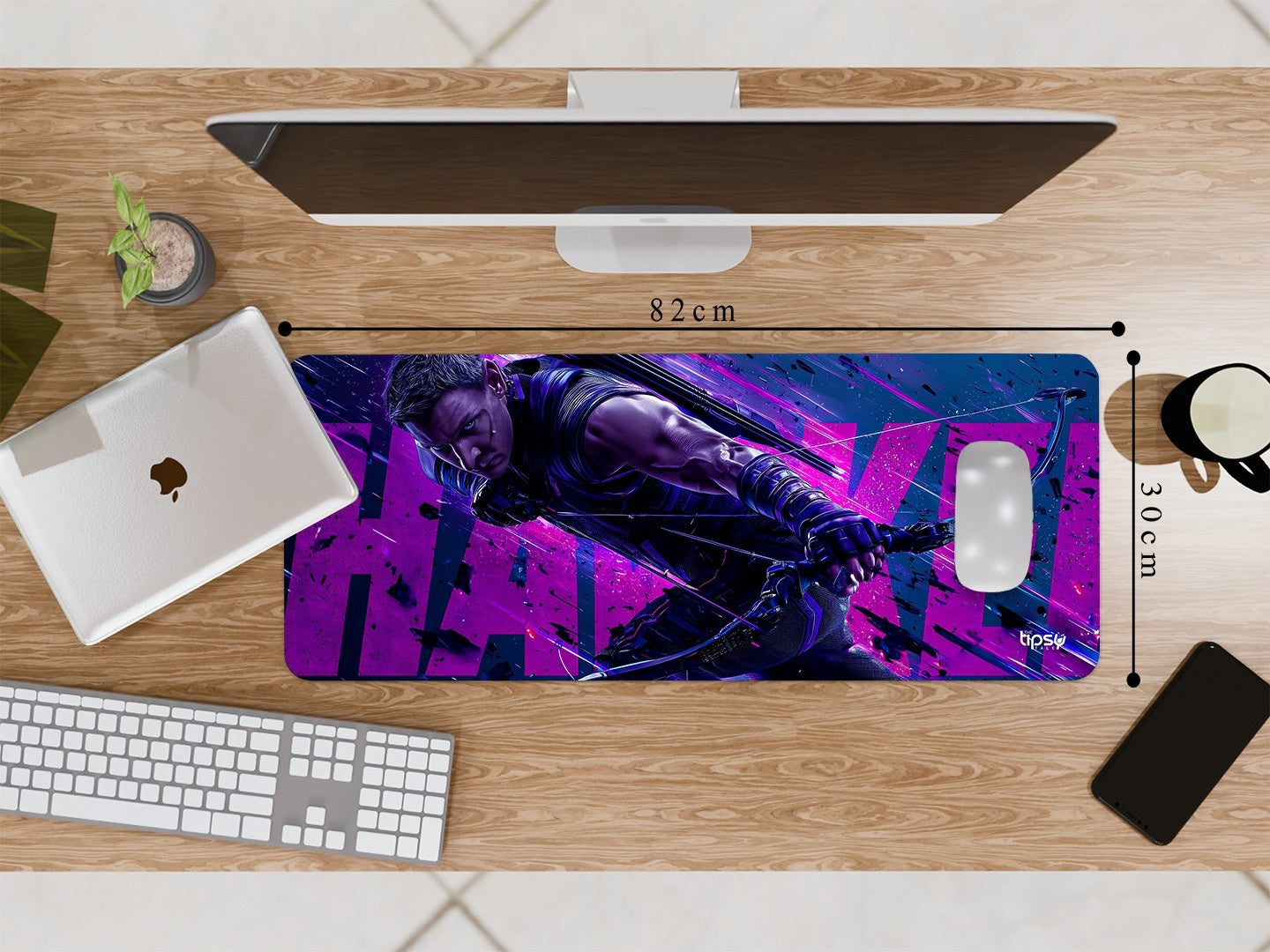 "HAWKEY - GOD MODE ON" Gaming Mousepad Elevate Your Gaming Experience