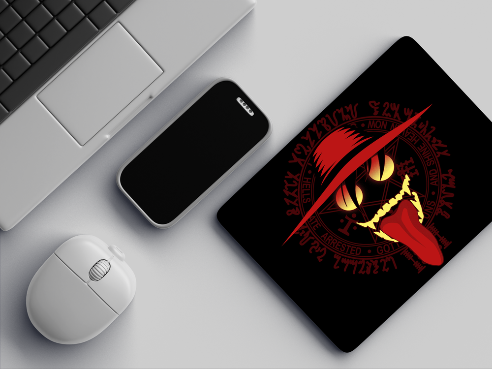 "ALUCARD EVIL LAUGH" Mousepad Enhance Your Workspace with Style