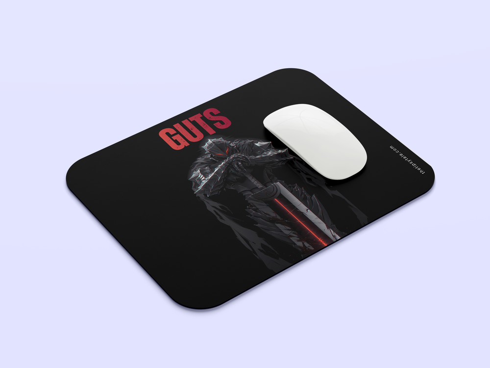 "GUTS BLACK" Mousepad Enhance Your Workspace with Style