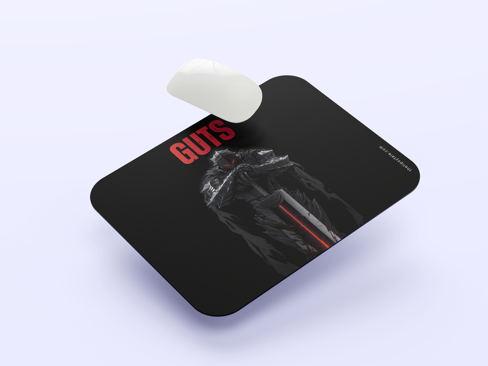 "GUTS BLACK" Mousepad Enhance Your Workspace with Style