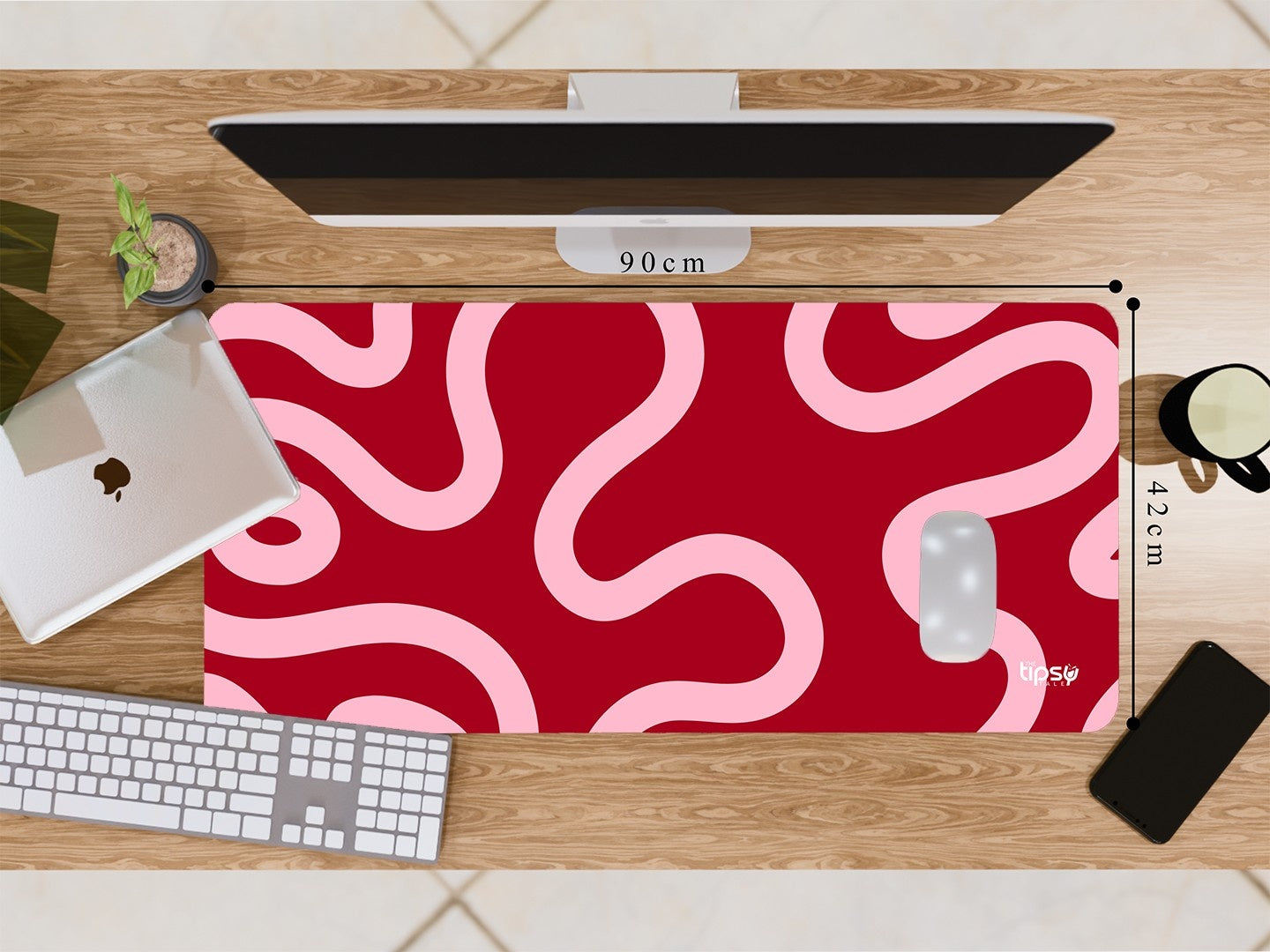 "RED ABSTRACT " Gaming Mousepad Elevate Your Gaming Experience