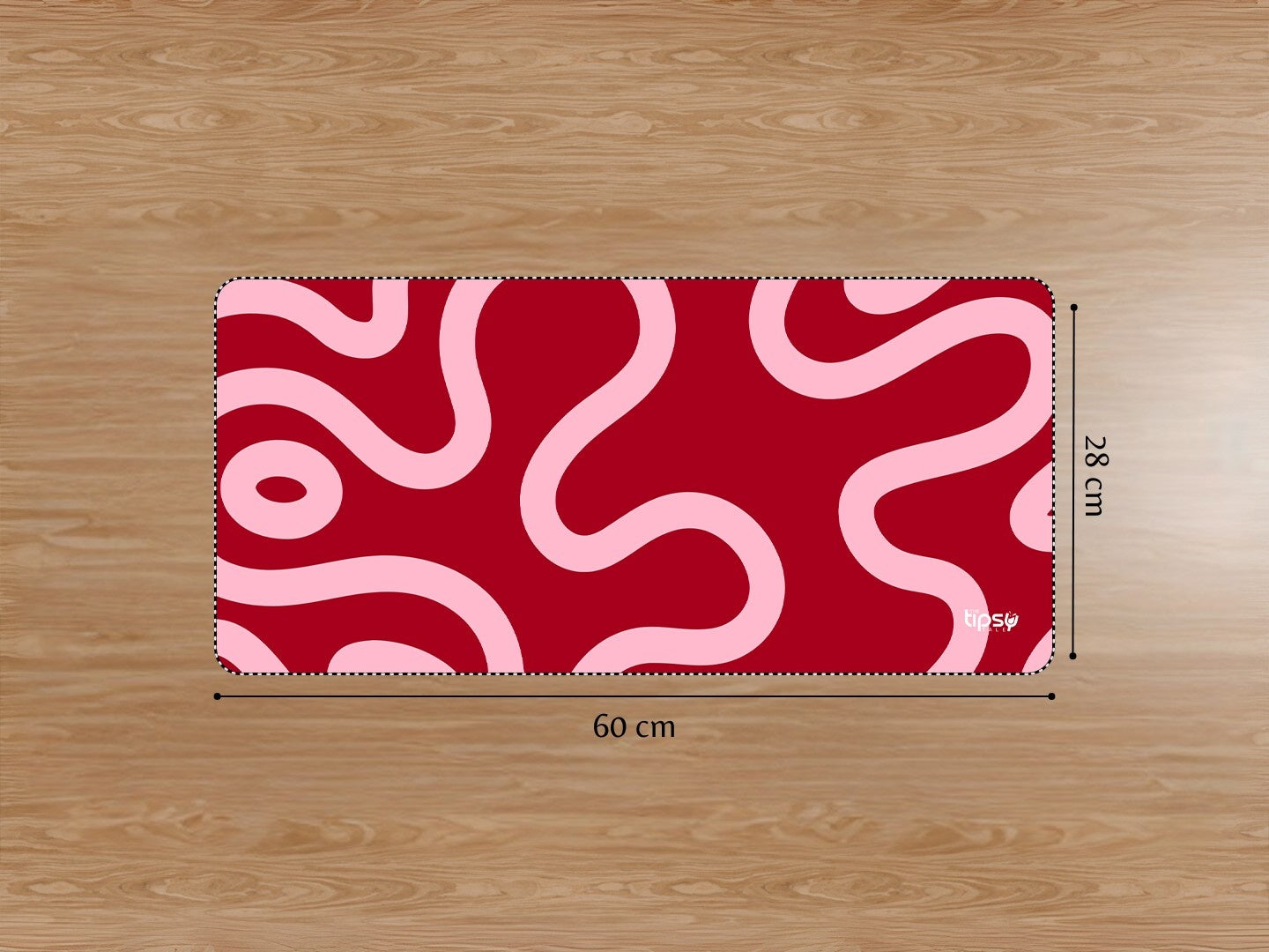 "RED ABSTRACT " Gaming Mousepad Elevate Your Gaming Experience