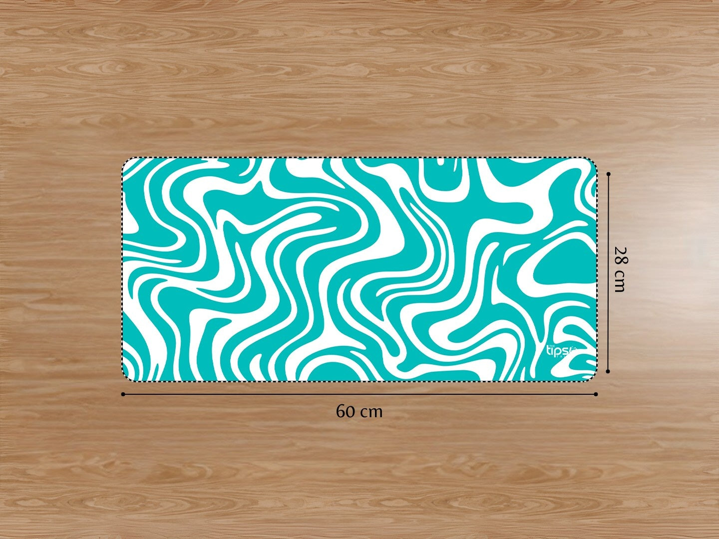 "SKY BLUE WAVE ABSTRACT" Gaming Mousepad Elevate Your Gaming Experience