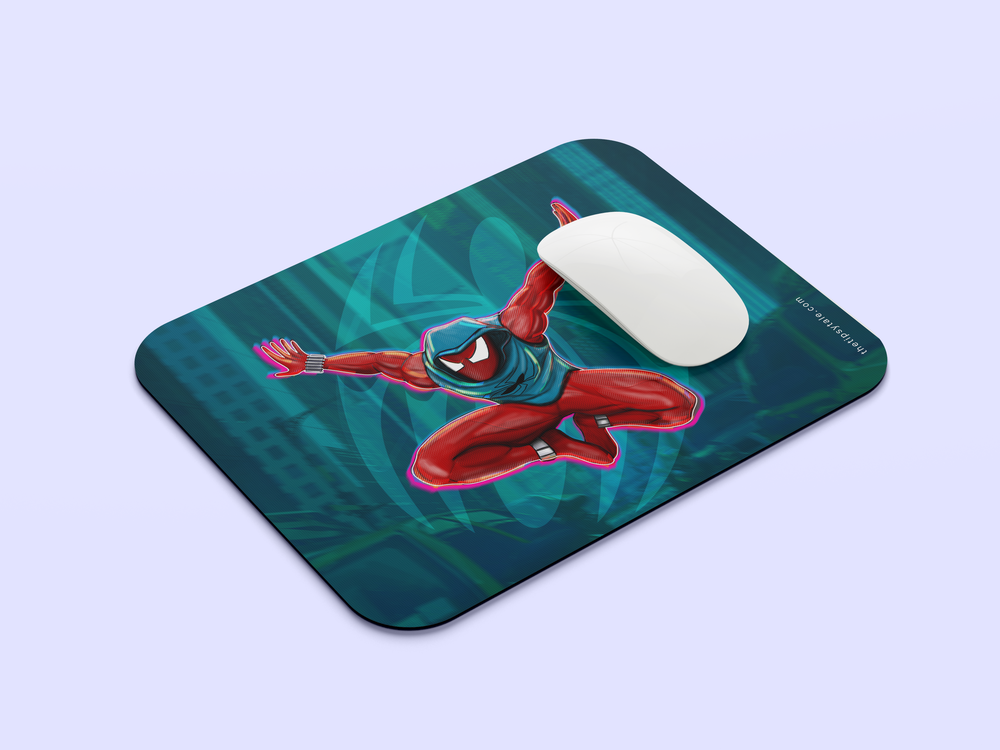 "SCARLET SPIDER" Mousepad Enhance Your Workspace with Style