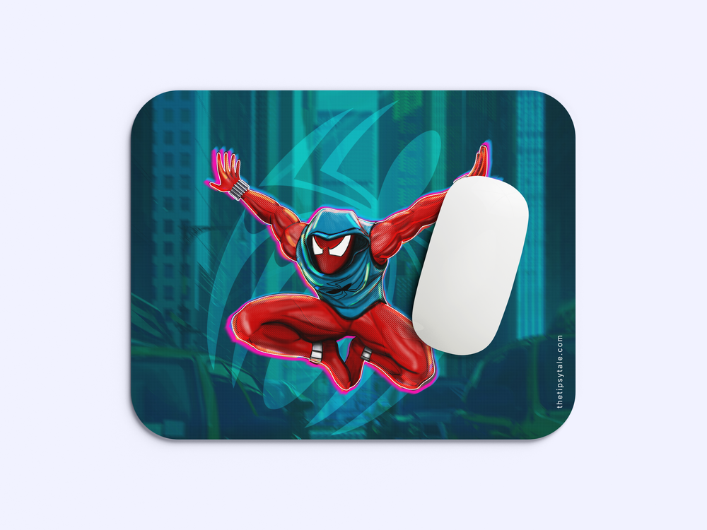 "SCARLET SPIDER" Mousepad Enhance Your Workspace with Style