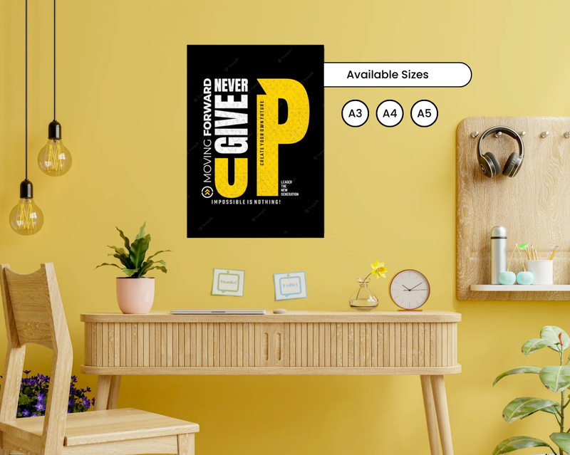 A Gift That Matches Their Energy -Motivational Vibe- Poster + Mousepad + Tumbler + Diary (COMBO)