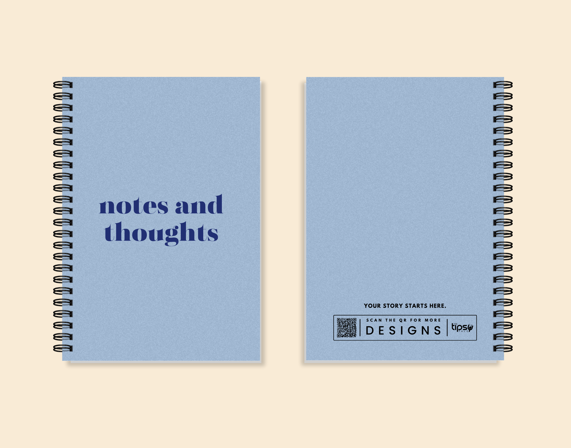 "NOTES AND THOUGHTS" – Elegant & Inspiring Diary for Daily Reflection