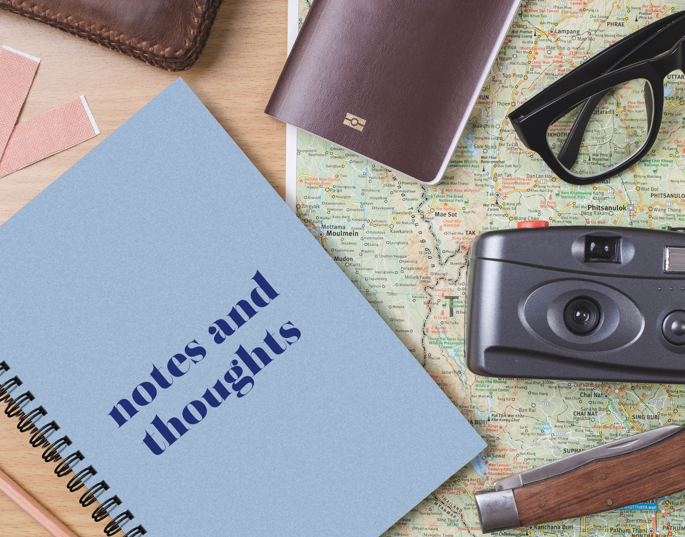 "NOTES AND THOUGHTS" – Elegant & Inspiring Diary for Daily Reflection