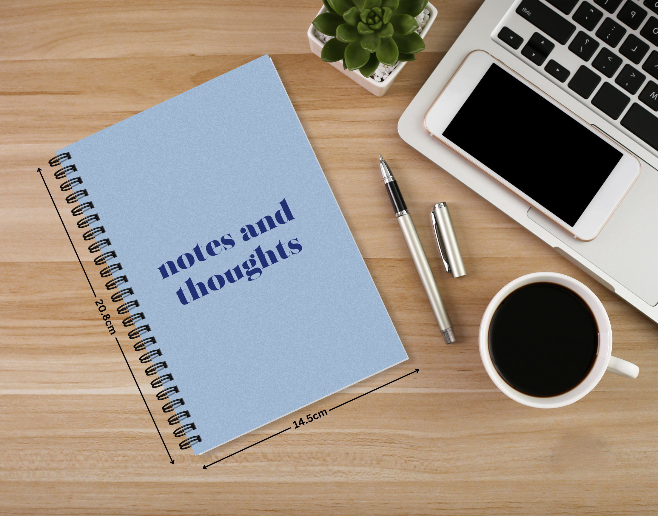 "NOTES AND THOUGHTS" – Elegant & Inspiring Diary for Daily Reflection