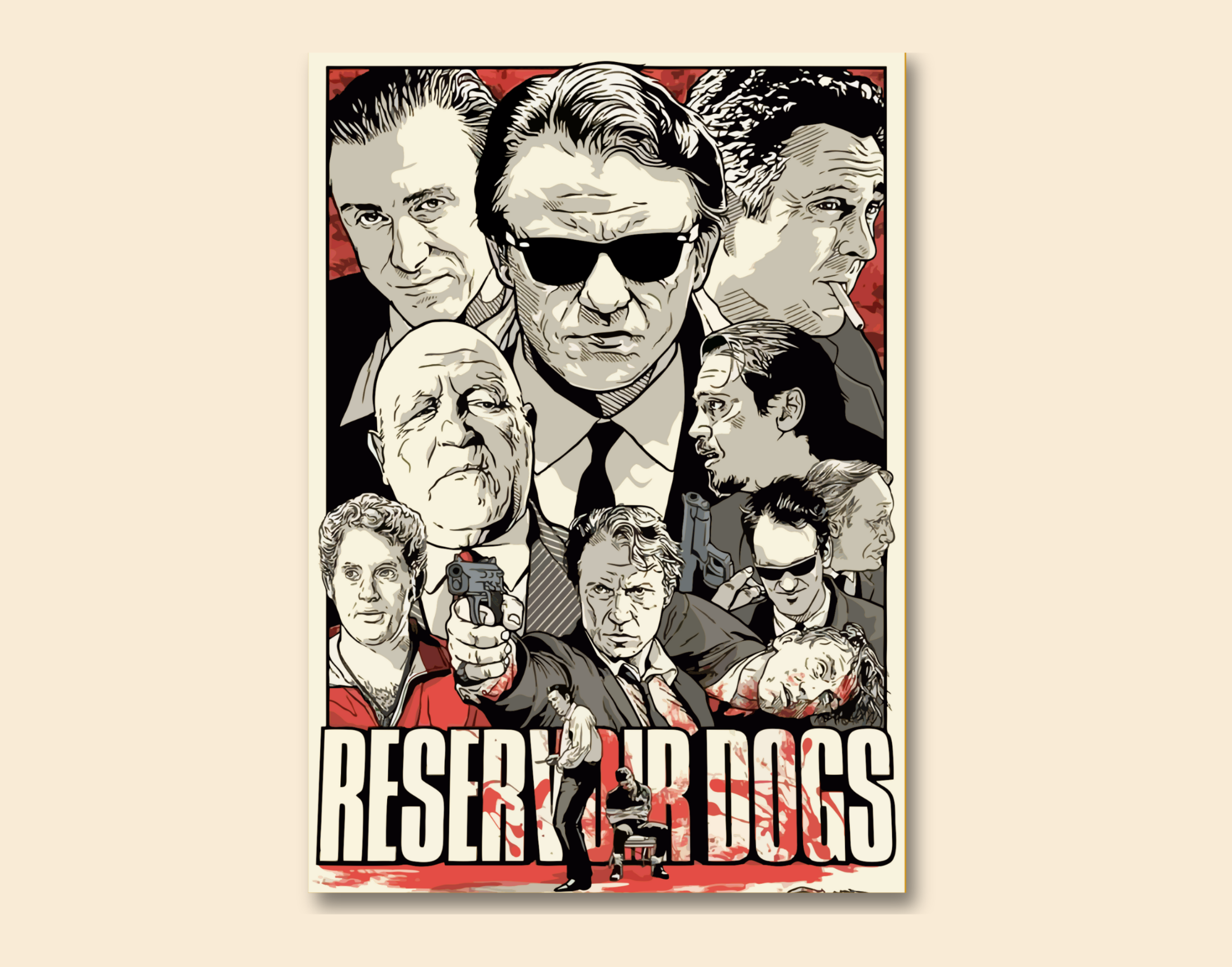"RESERVOIR DOGS: MOVIE"- Shiny & Sturdy Metallic Poster Art That Pops & Sticks (Literally!)