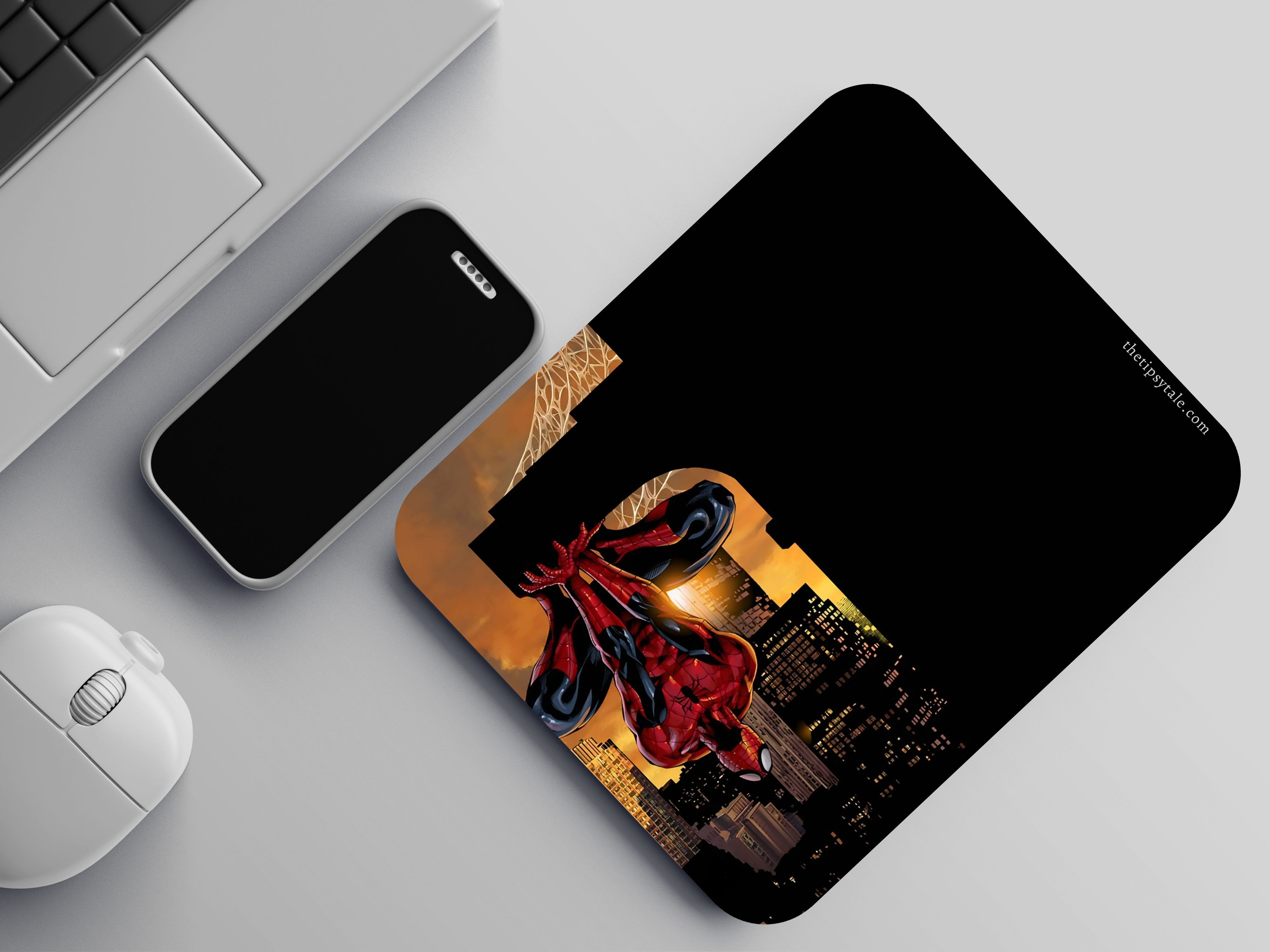 "UPSIDE-DOWN SPIDERMAN" Mousepad Enhance Your Workspace with Style