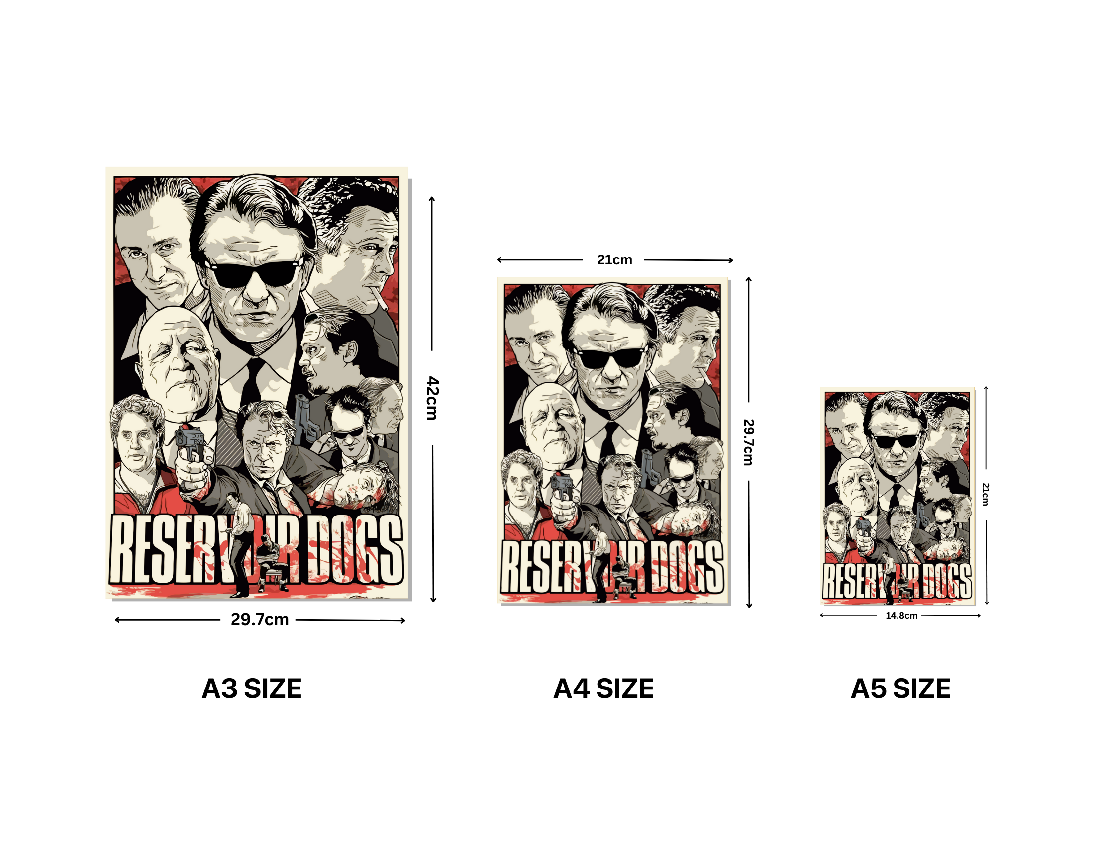 "RESERVOIR DOGS: MOVIE"- Shiny & Sturdy Metallic Poster Art That Pops & Sticks (Literally!)
