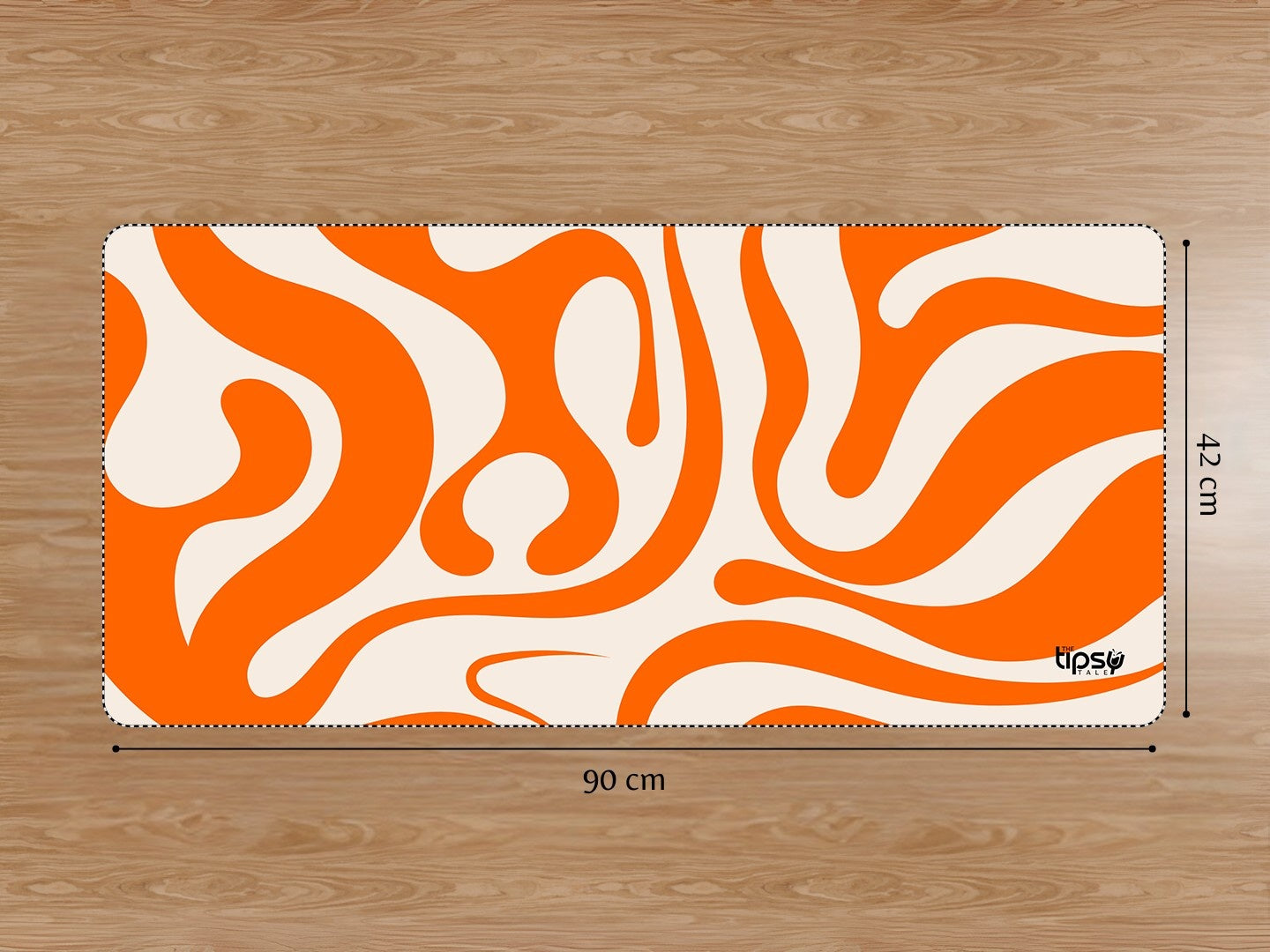 "ORANGE ABSTRACT" Gaming Mousepad Elevate Your Gaming Experience