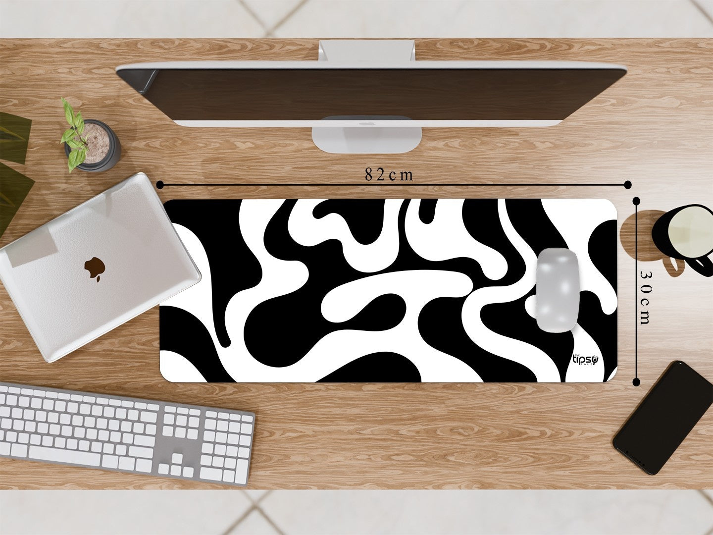 "MONOCHROME ILLUSION" Gaming Mousepad Elevate Your Gaming Experience