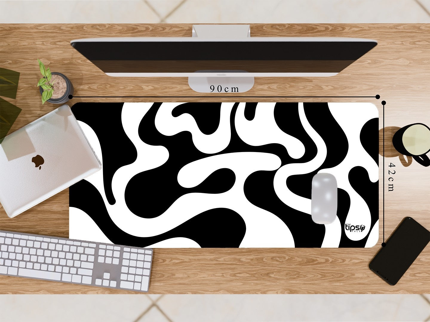 "MONOCHROME ILLUSION" Gaming Mousepad Elevate Your Gaming Experience