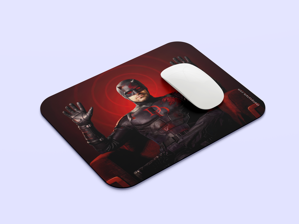 "DAREDEVIL THE POWER OF HELLFIRE " Mousepad Enhance Your Workspace with Style