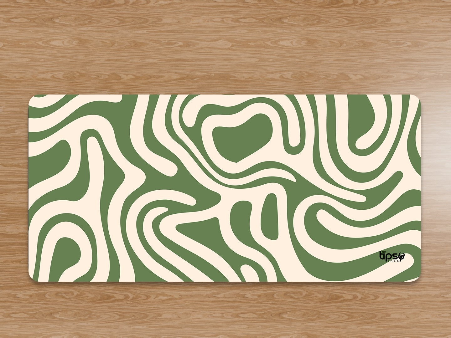 "GREEN ABSTRACT THEME" Gaming Mousepad Elevate Your Gaming Experience