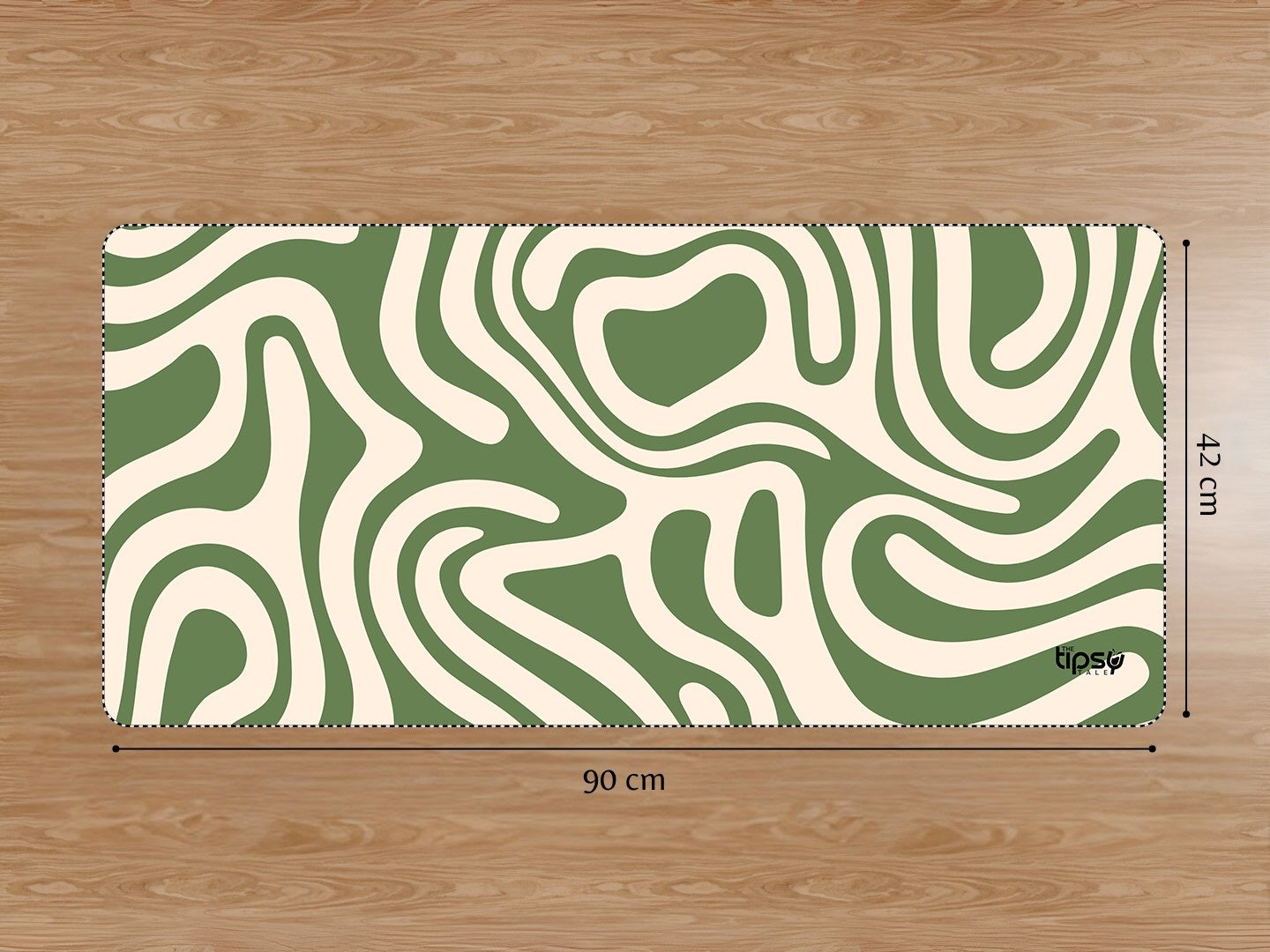 "GREEN ABSTRACT THEME" Gaming Mousepad Elevate Your Gaming Experience