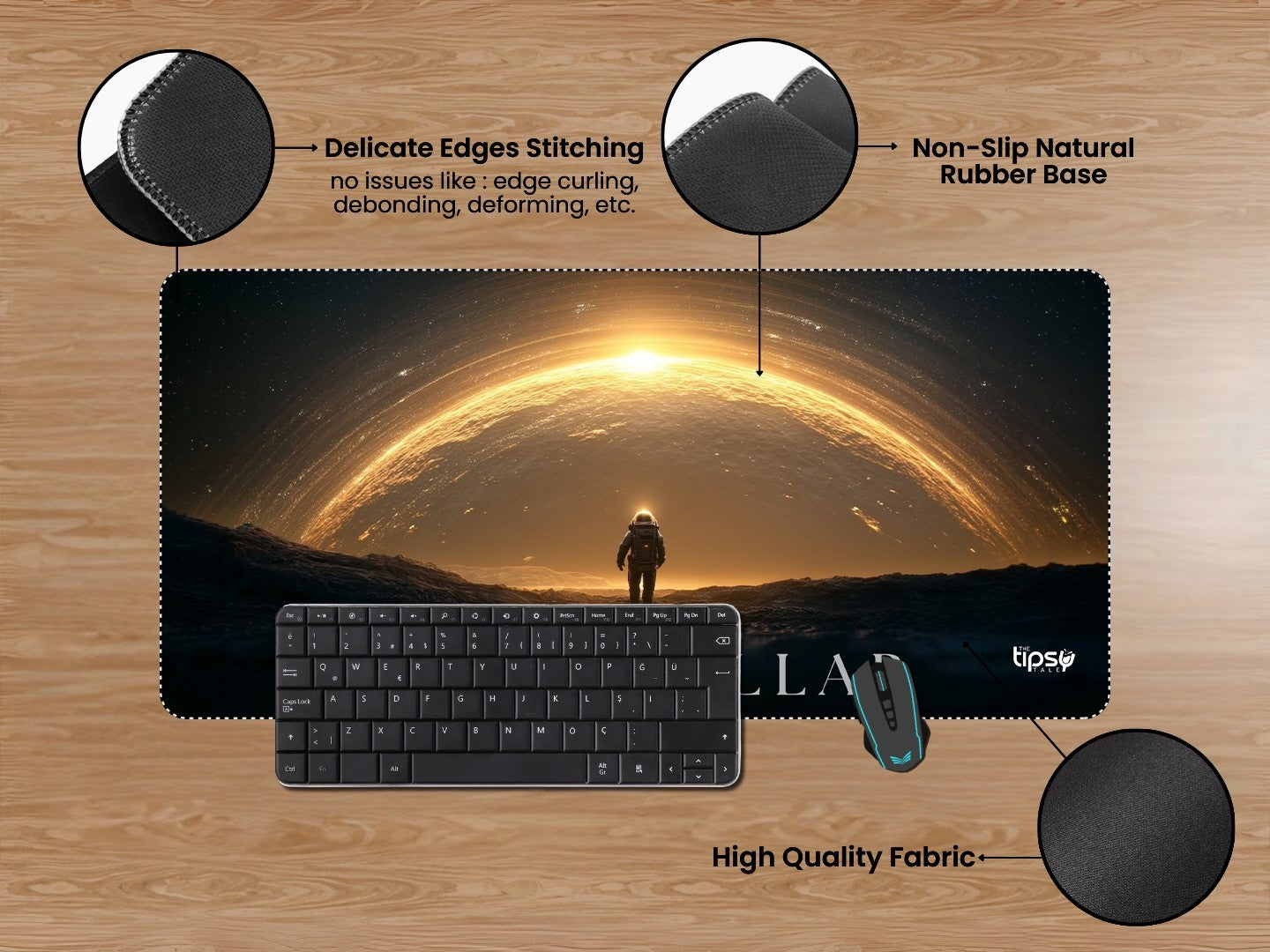 "INTERSTELLAR - LIFE TIME EXPERIENCE " Gaming Mousepad Elevate Your Gaming Experience