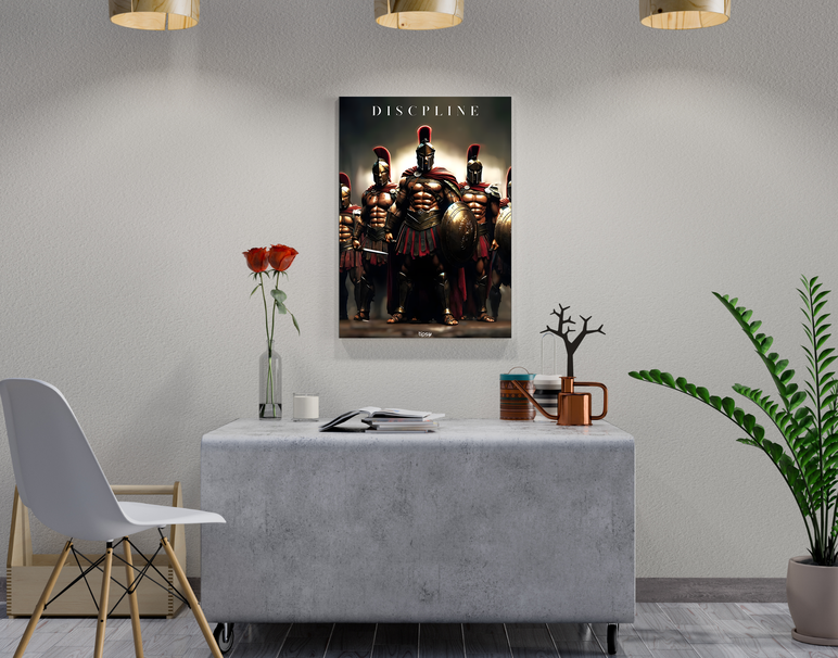 "KNIGHT'S DISCPLINE" -Shiny & Sturdy Metallic Poster Art That Pops & Sticks