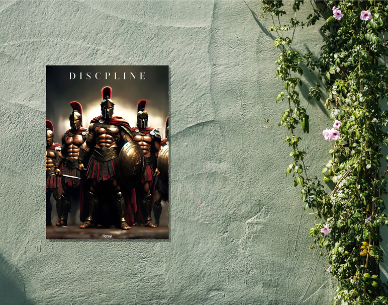 "KNIGHT'S DISCPLINE" -Shiny & Sturdy Metallic Poster Art That Pops & Sticks