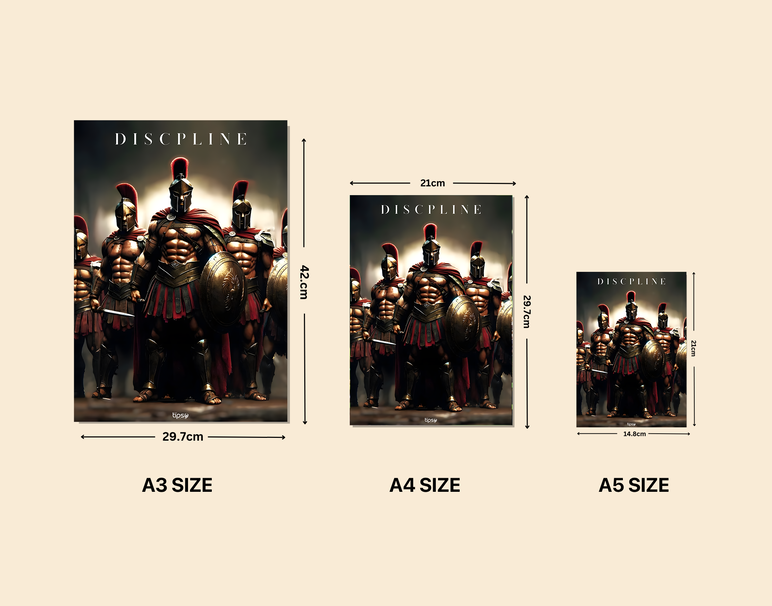 "KNIGHT'S DISCPLINE" -Shiny & Sturdy Metallic Poster Art That Pops & Sticks