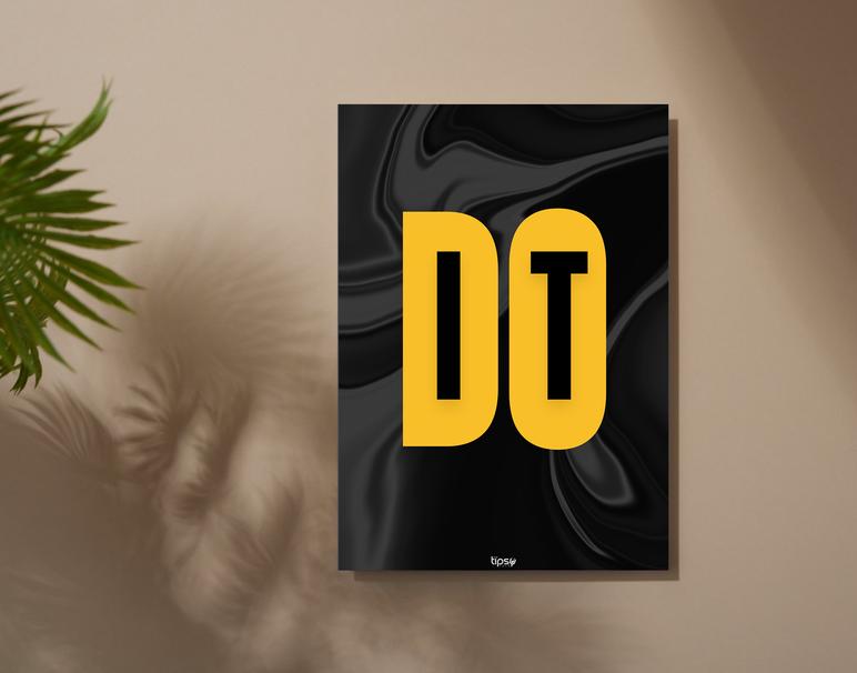 "DO IT NOW" -Shiny & Sturdy Metallic Poster Art That Pops & Sticks