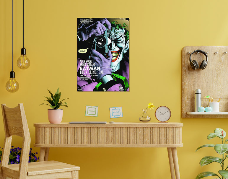 "JOKER COMIC EDITION" -Shiny & Sturdy Metallic Poster Art That Pops & Sticks