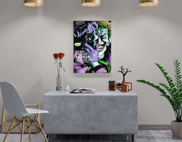 "JOKER COMIC EDITION" -Shiny & Sturdy Metallic Poster Art That Pops & Sticks