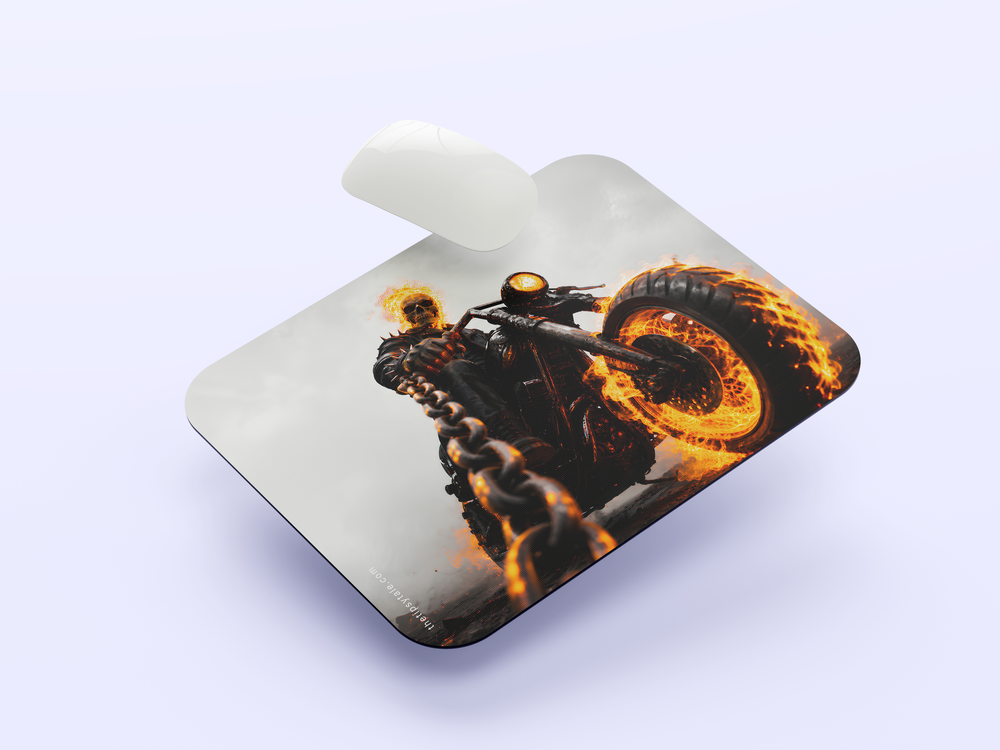 "GHOST RIDER THE MOST DANGEROUS SUPERHERO" Mousepad Enhance Your Workspace with Style