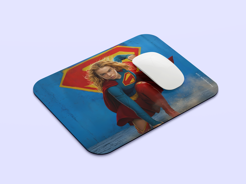 "SUPERGIRL" Mousepad Enhance Your Workspace with Style