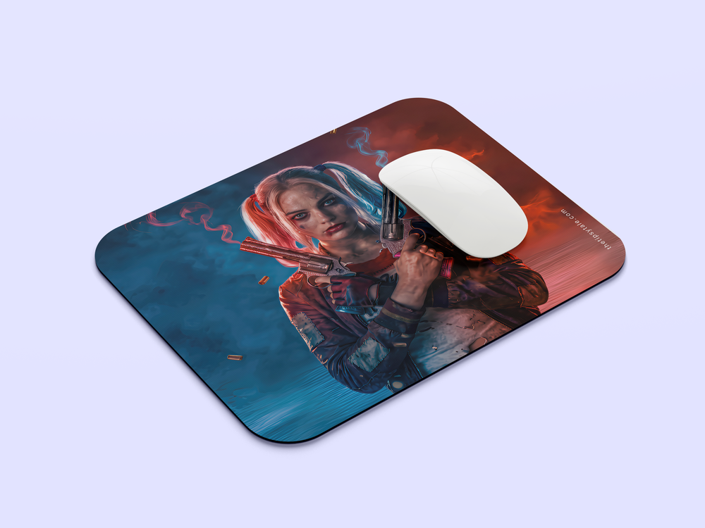 "HARLEY QUIEN WAS ALWAYS THE SMARTEST IN THE ROOM" Mousepad Enhance Your Workspace with Style