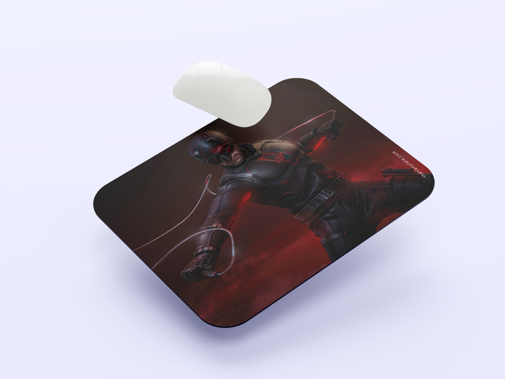 "DAREDEVIL THE DEVIL WEARS RED" Mousepad Enhance Your Workspace with Style
