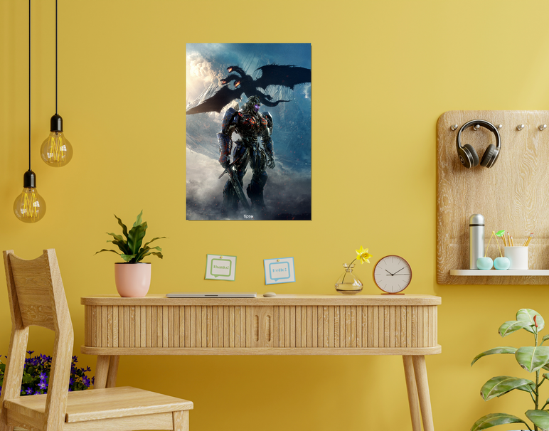 "TRANSFORMERS - PRIME" -Shiny & Sturdy Metallic Poster Art That Pops & Sticks