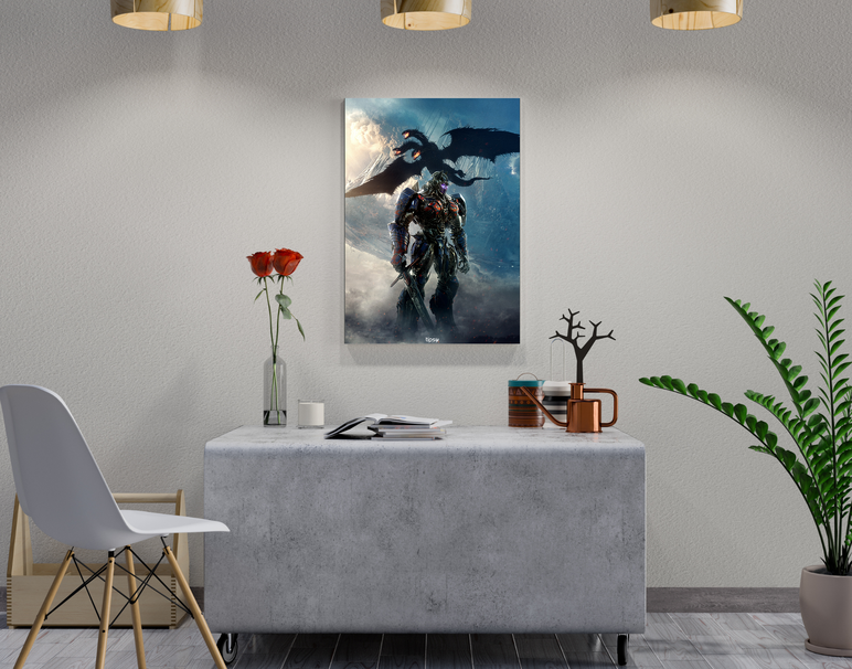 "TRANSFORMERS - PRIME" -Shiny & Sturdy Metallic Poster Art That Pops & Sticks