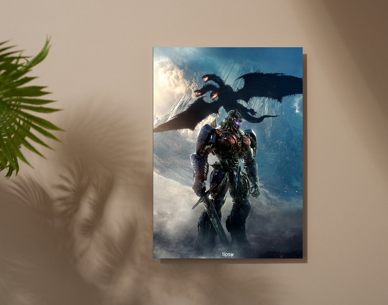 "TRANSFORMERS - PRIME" -Shiny & Sturdy Metallic Poster Art That Pops & Sticks