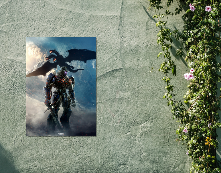 "TRANSFORMERS - PRIME" -Shiny & Sturdy Metallic Poster Art That Pops & Sticks