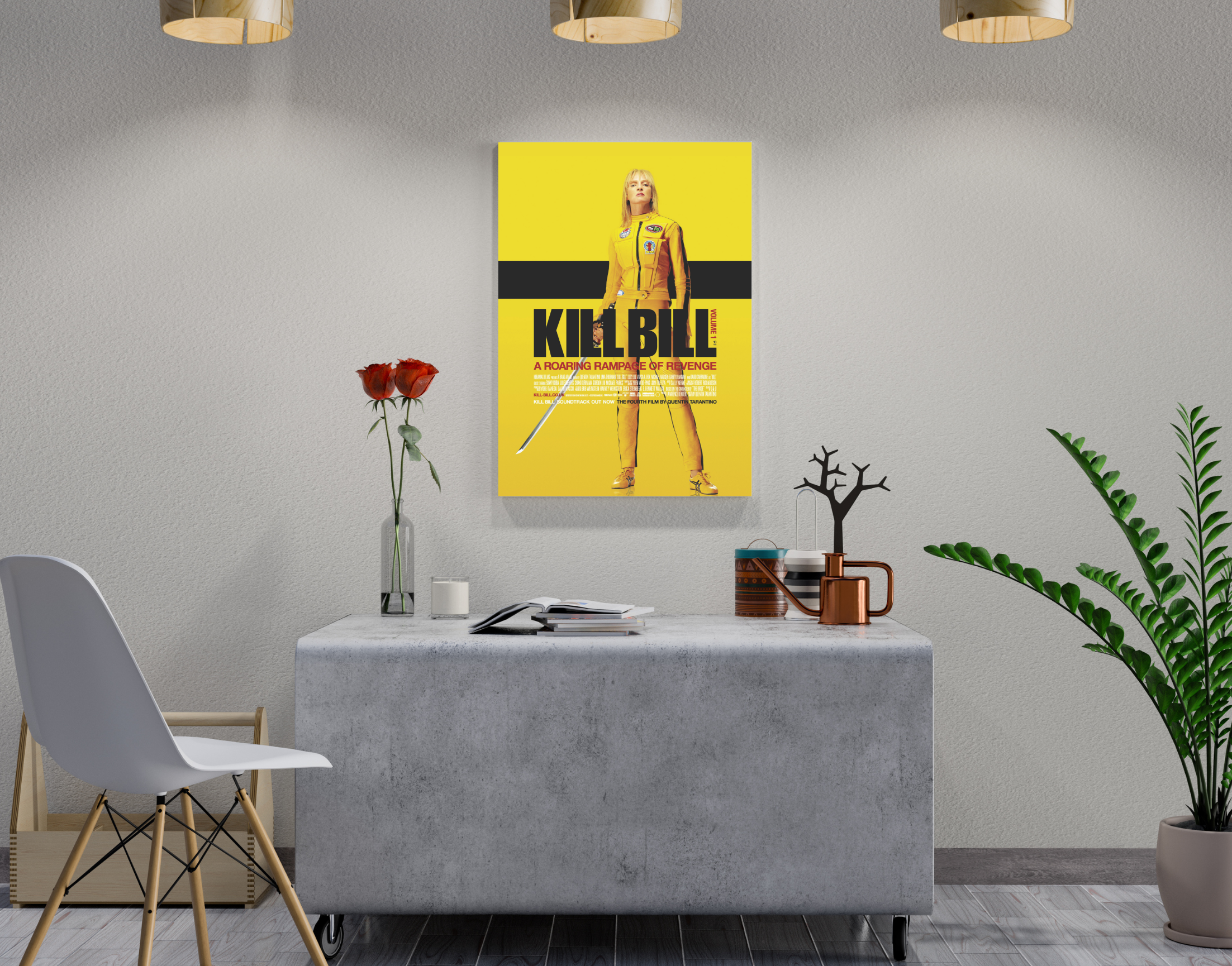 "KILL BILL-LUCY LIU"- Shiny & Sturdy Metallic Poster Art That Pops & Sticks (Literally!)