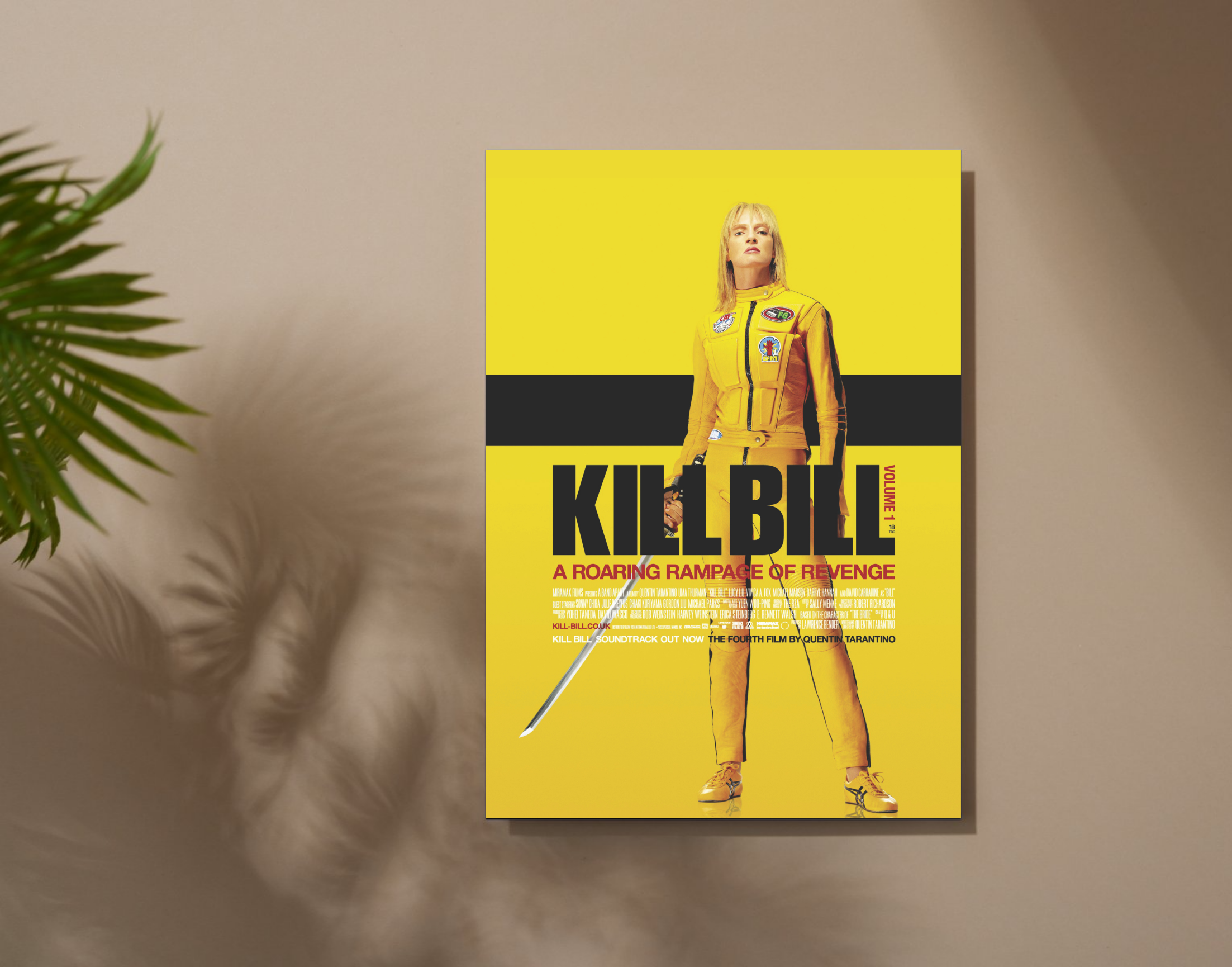 "KILL BILL-LUCY LIU"- Shiny & Sturdy Metallic Poster Art That Pops & Sticks (Literally!)